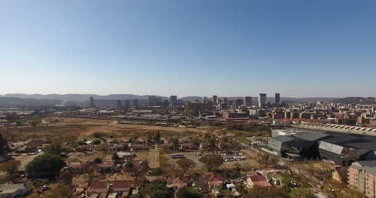 Pretoria Central from a distance
