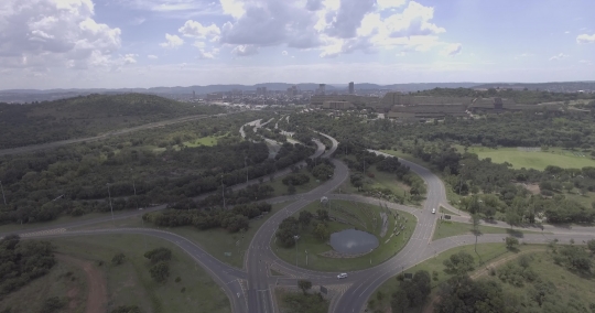 Push Forward shot of Pretoria