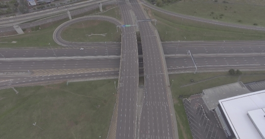The quiet highway interchange