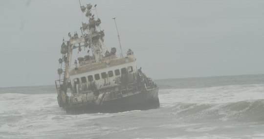 The Zeila Shipwreck in the Sea