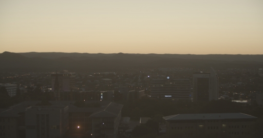 Windhoek City into the night