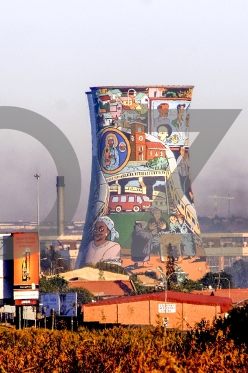 The colourful Soweto towers